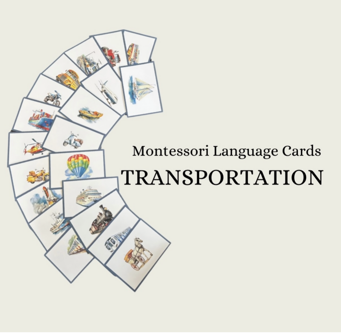 Transportation Language Cards