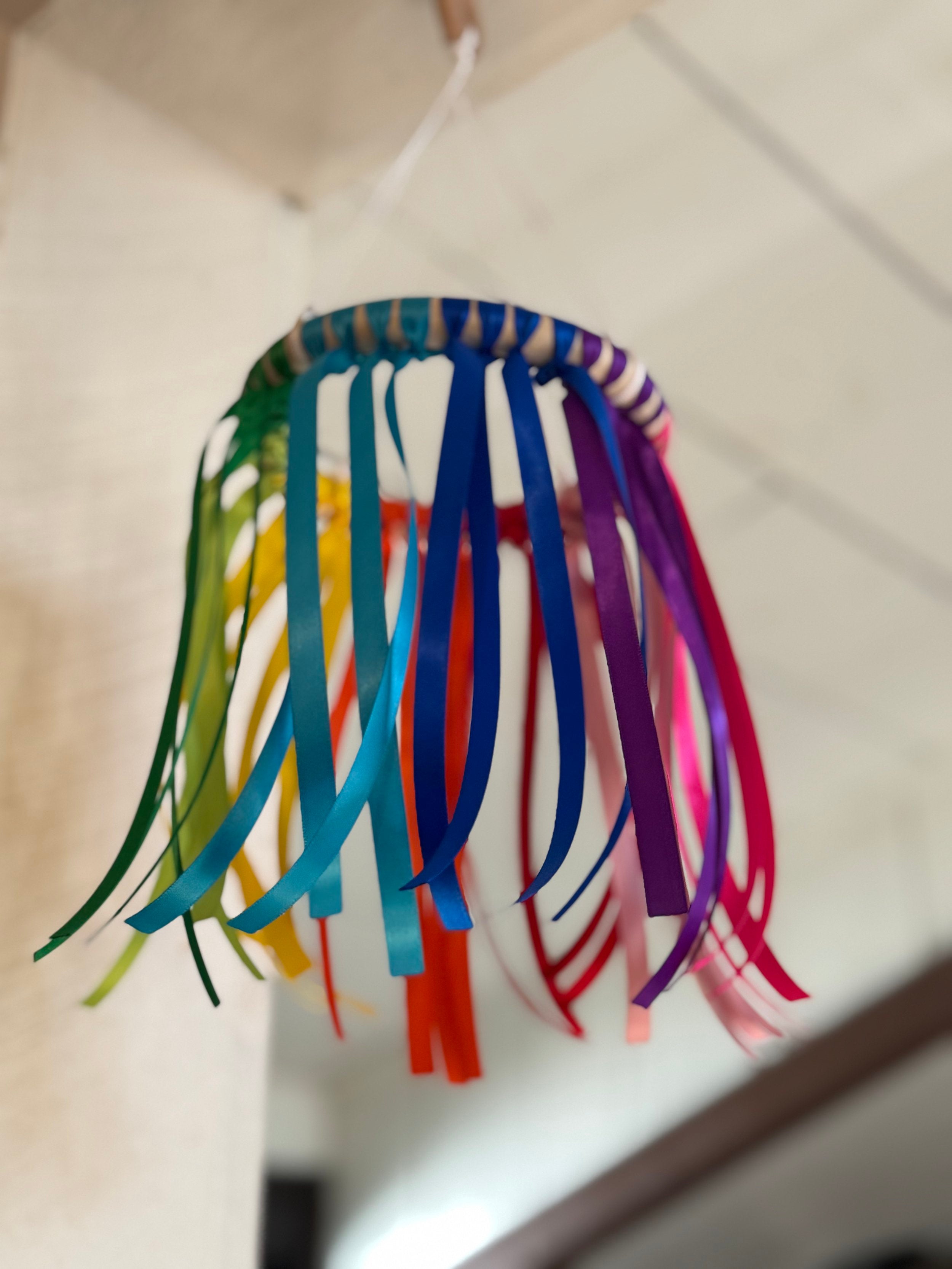 Tactile Rainbow Ribbon Mobile
