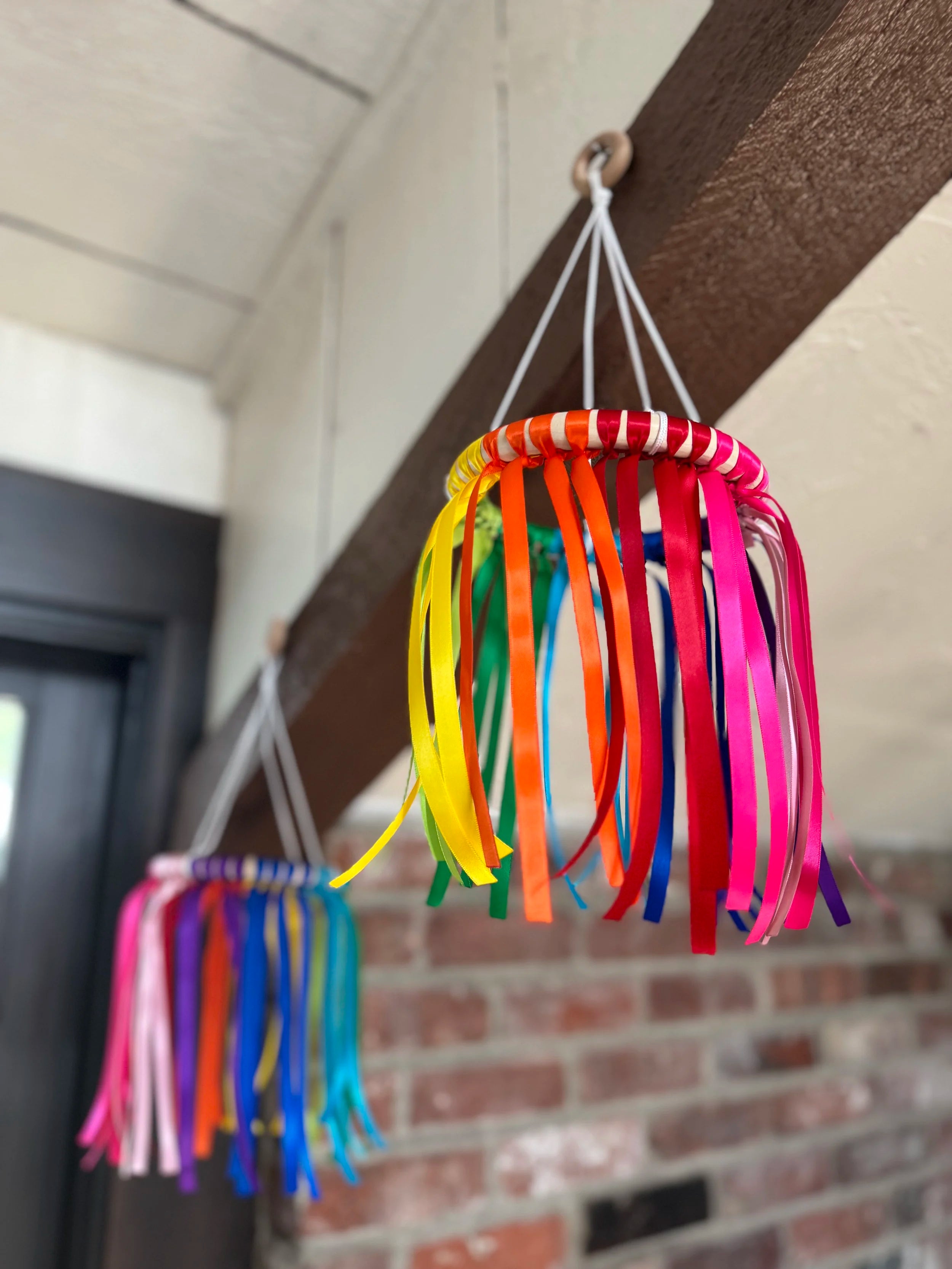 Tactile Rainbow Ribbon Mobile