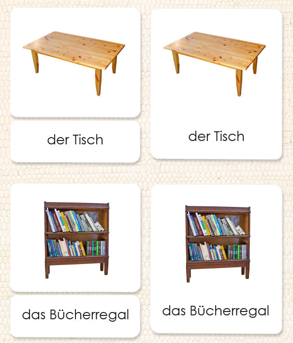 German Around the House 3-Part Reading