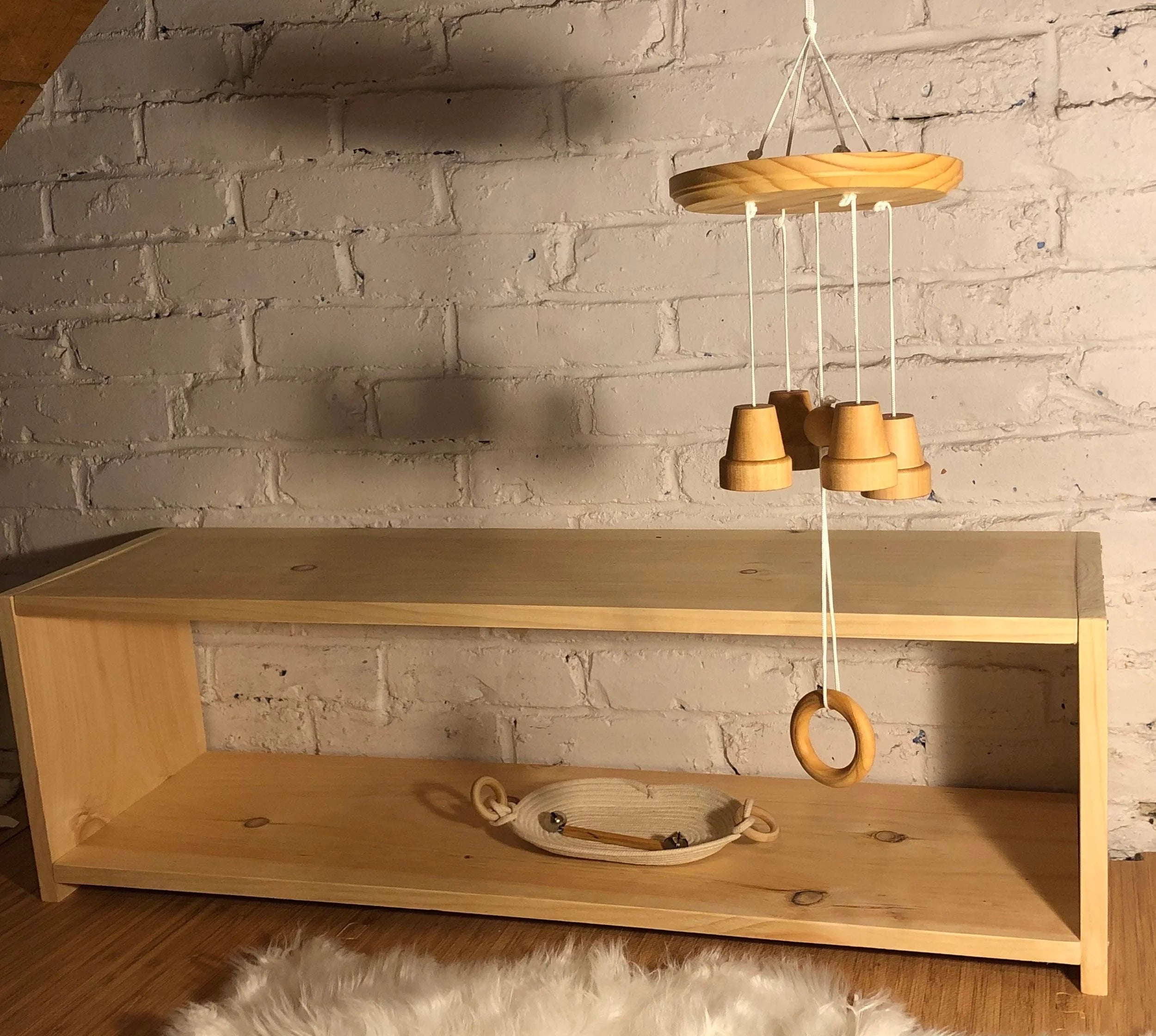 Wooden Bell Chimes Mobile (Please read item description!)
