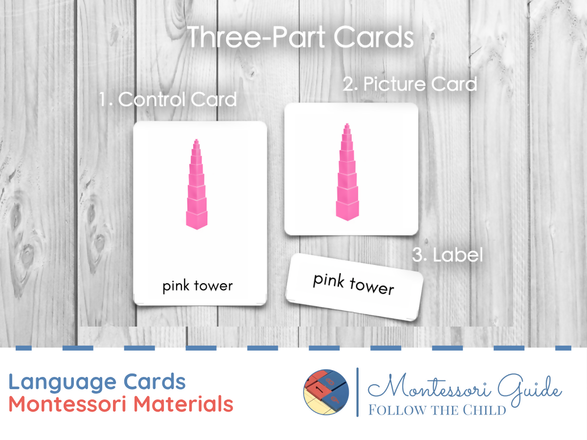 Montessori Material Cards (Classroom Language Cards)