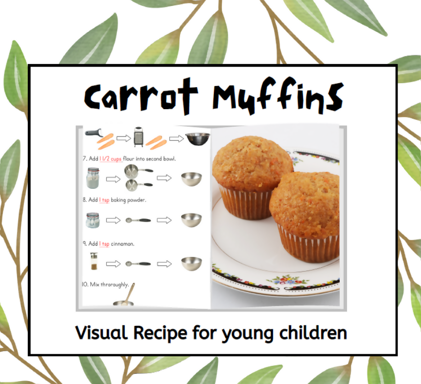 Carrot Muffin Visual Recipe