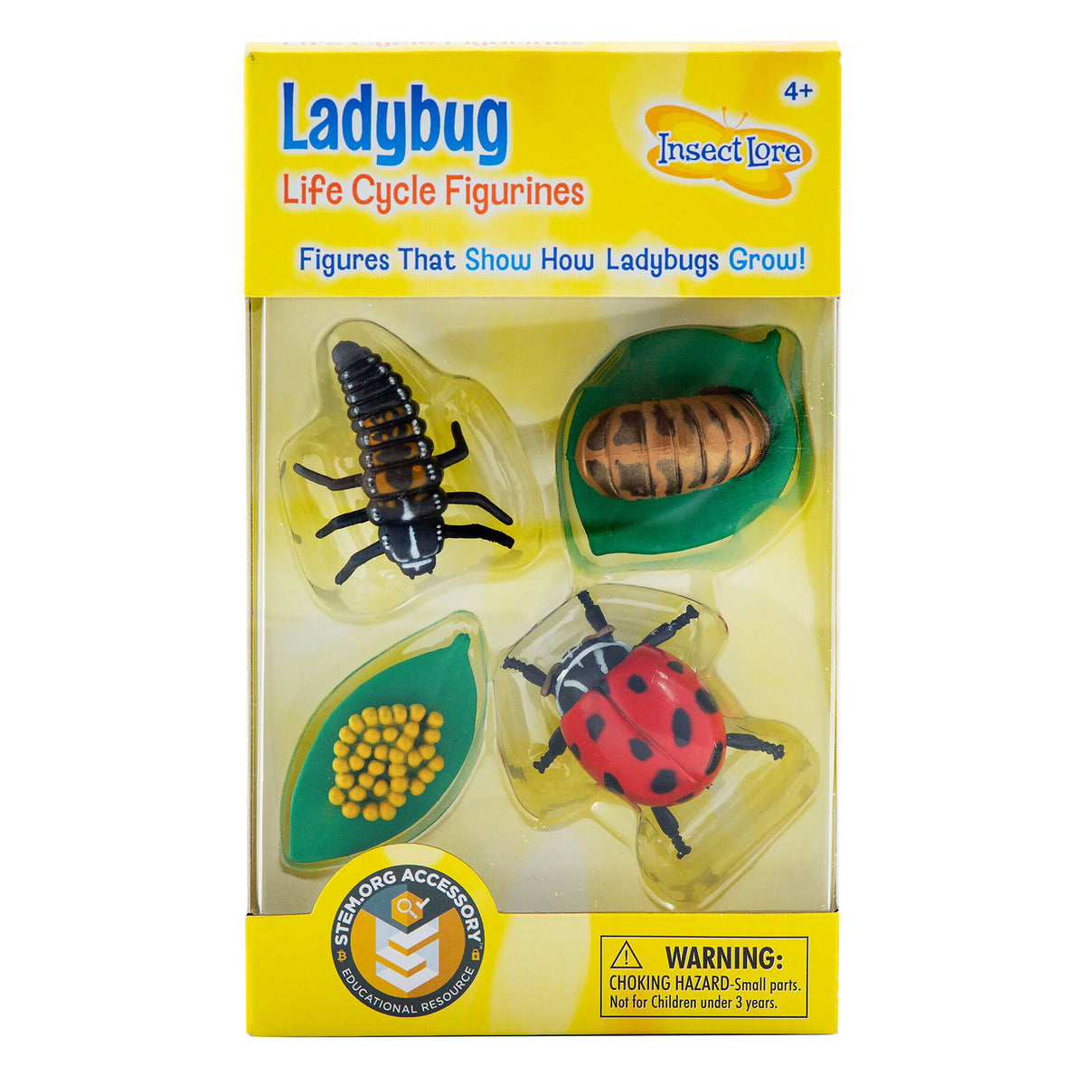 Ladybug Life Cycle Figures (4-Piece Set)