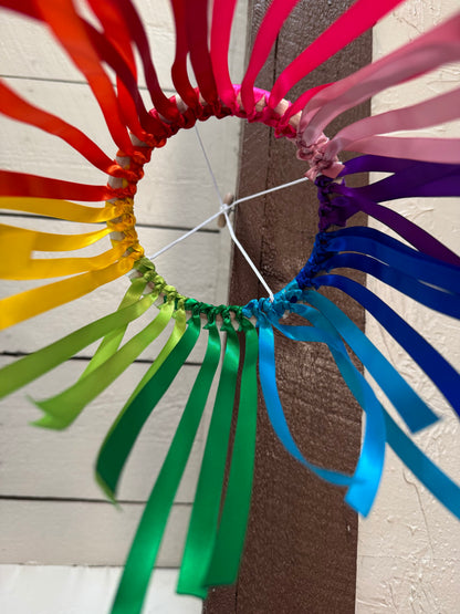 Tactile Rainbow Ribbon Mobile