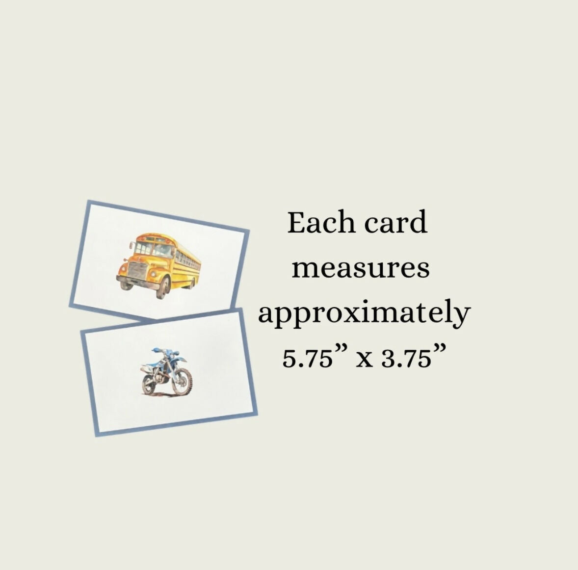 Transportation Language Cards