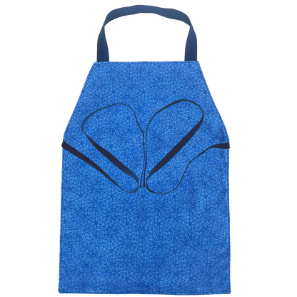 Cerulean Blue Cloth Apron