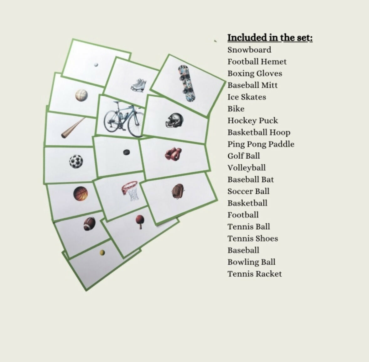 Sports Language Cards