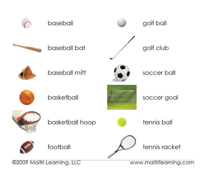 Sports Equipment 3-Part Reading
