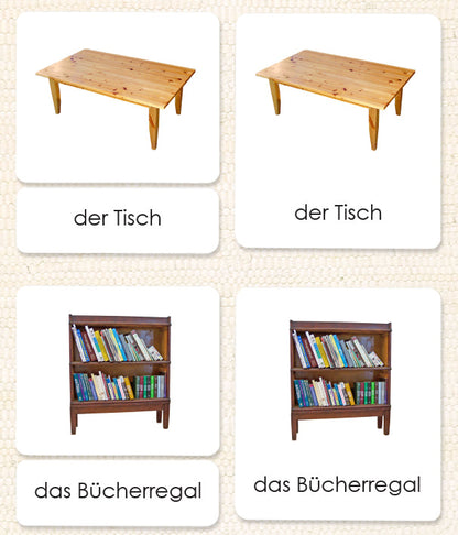 German Around the House 3-Part Reading