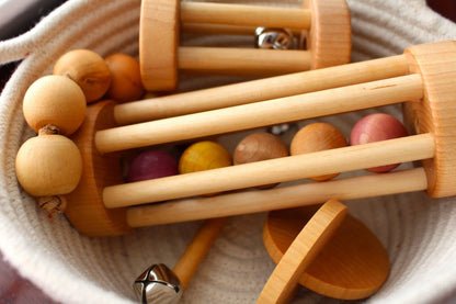 Baby Shower Gift Set - Five Pack of Montessori Materials, Montessori Shelf Items
