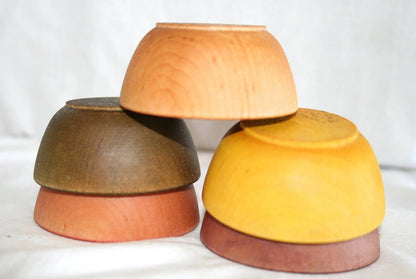 Stacking Bowls - Nesting and Stacking Learning Material Great for Play Kitchens, Sensory Bins or Stocking Stuffers