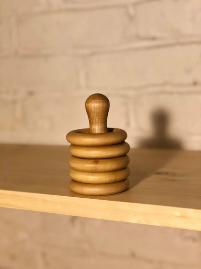 Wooden Bowling Pin Stacker (Small) - Learning Game and Shelf Material