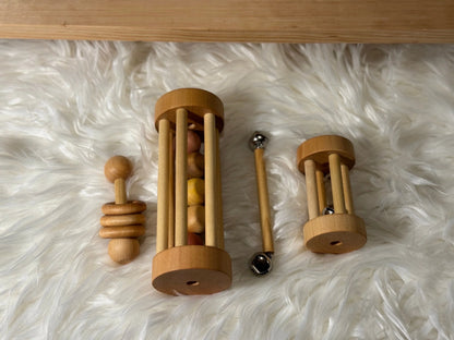 Musical Materials Bundle, Bell Shakers, Ring Shakers, subtle natural sounds that rattle, shake and roll