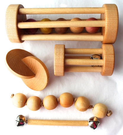 Baby Shower Gift Set - Five Pack of Montessori Materials, Montessori Shelf Items