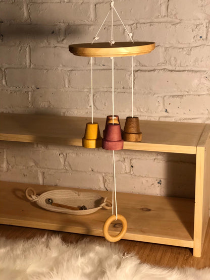 Wooden Bell Chimes Mobile (Please read item description!)
