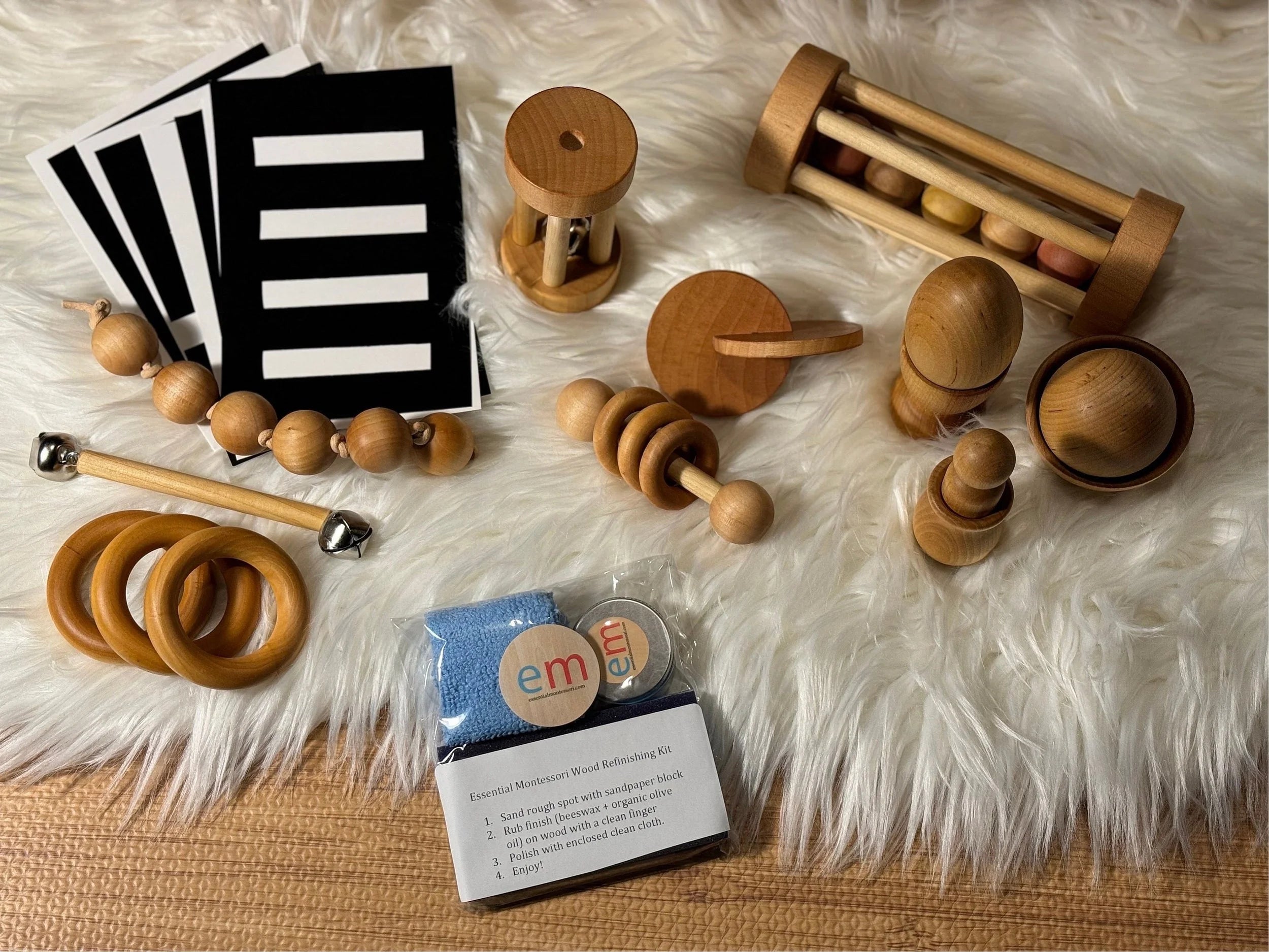 Materials for the Entire First Year, contains a year of handmade materials, Nido Room Montessori Essentials
