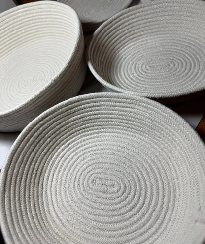 Handmade Rope Basket for Montessori Materials, Listing Only for Essential Montessori Shelf Tray, organic cotton, optional handles