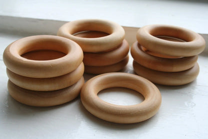 10 Wooden Rings