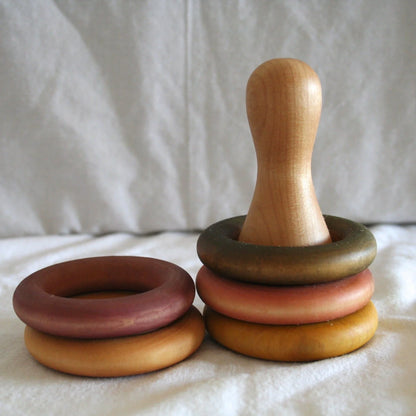 Wooden Bowling Pin Stacker (Small) - Learning Game and Shelf Material