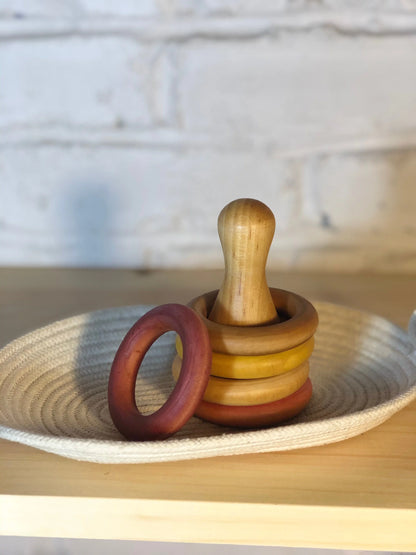 Wooden Bowling Pin Stacker (Small) - Learning Game and Shelf Material