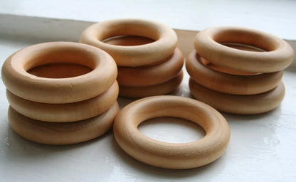 25 Wooden Rings