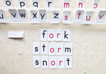 Red Movable Alphabet - Maitri Learning