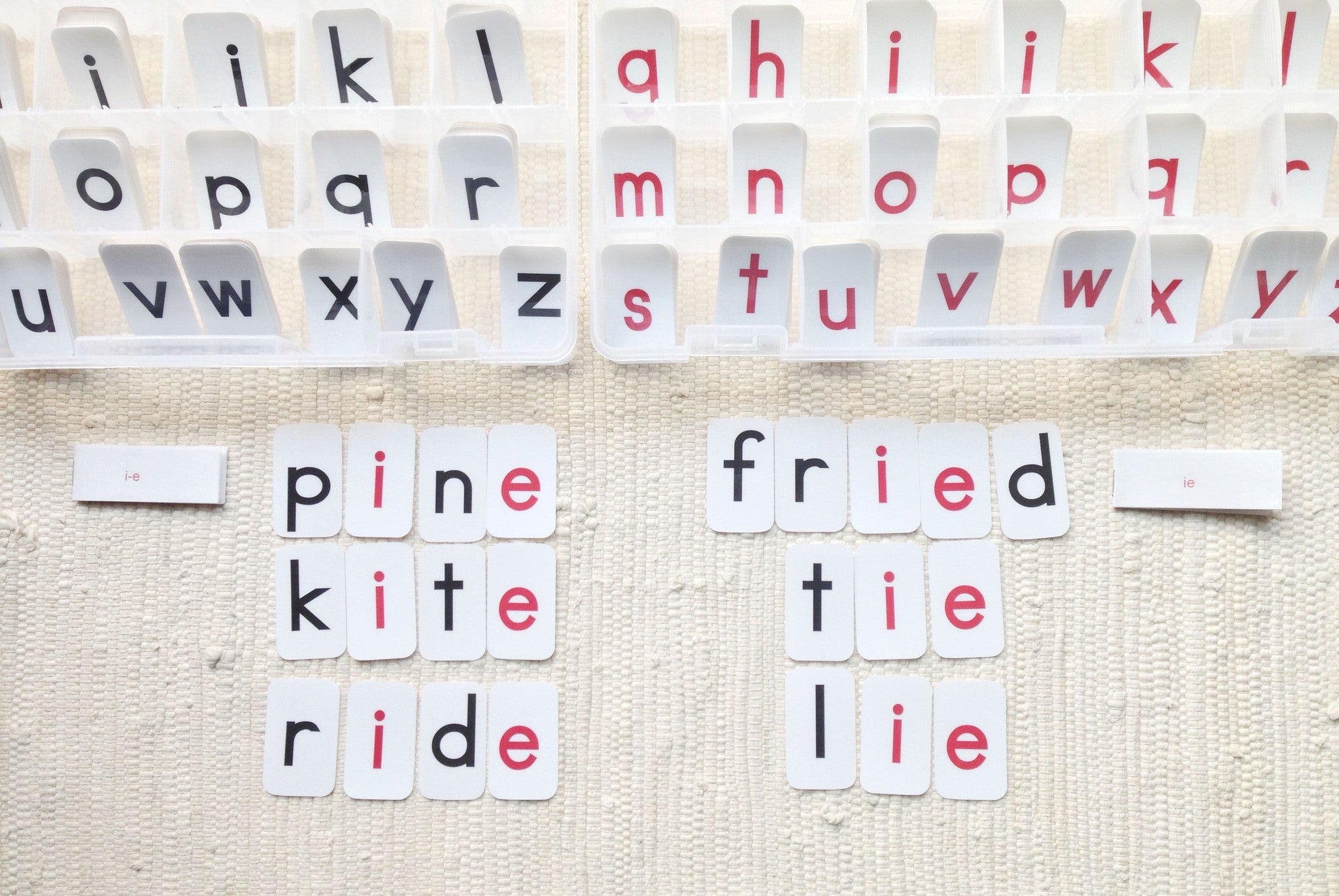 Red Movable Alphabet - Maitri Learning