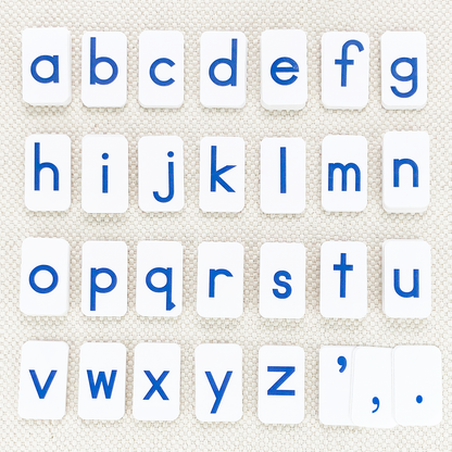 Blue Print Movable Alphabet