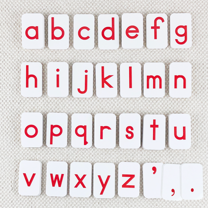 Red Print Movable Alphabet
