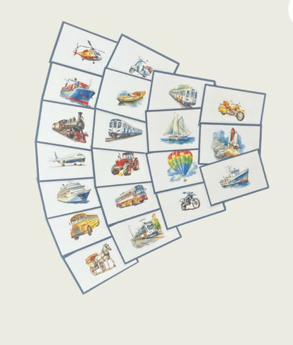 Transportation Language Cards