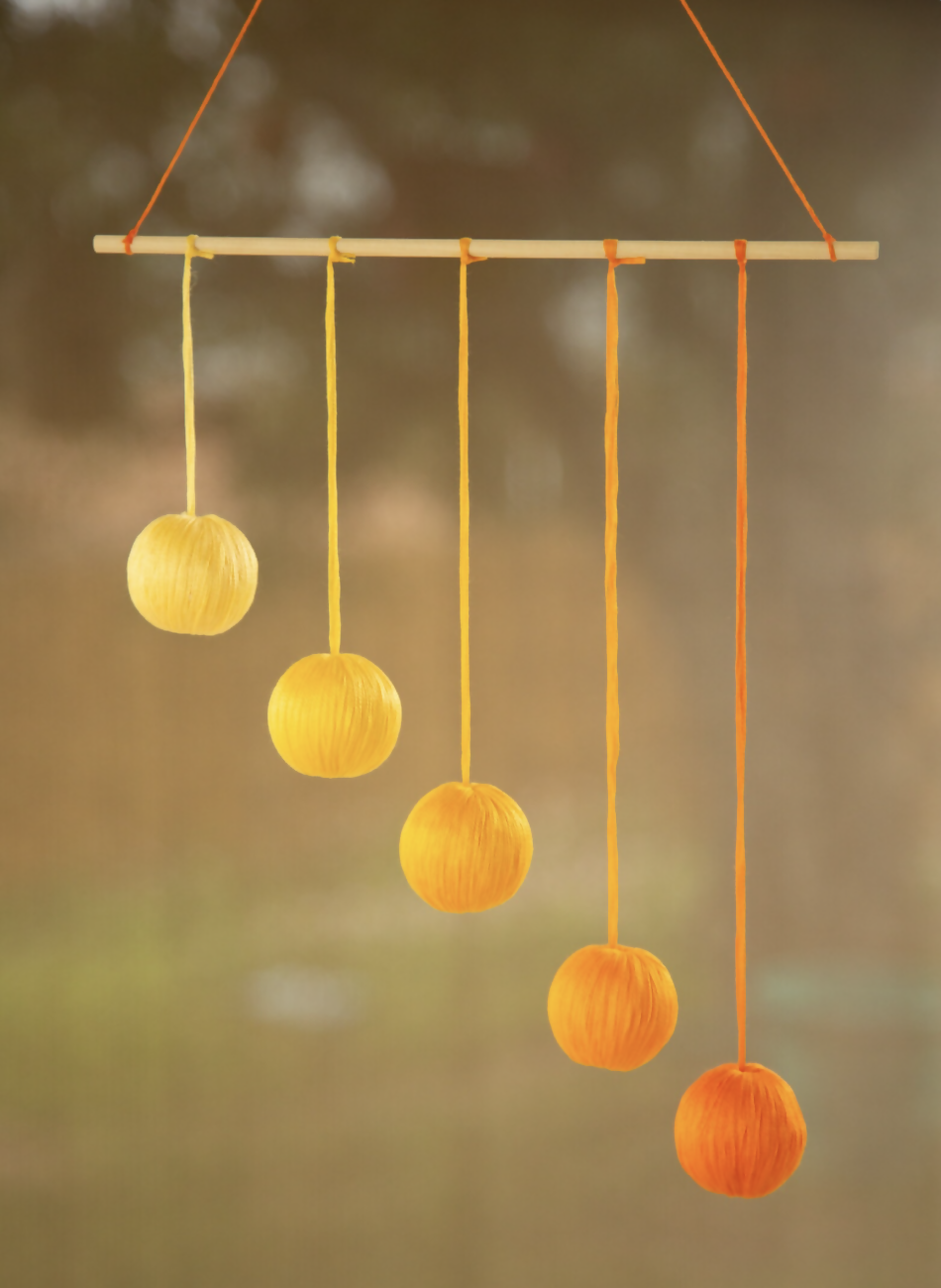 Gobbi Mobile Kit - Montessori Infant Mobile Kit with Instructions - Orange, Green, Pink, Blue