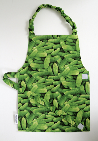 Cooking and Food Prep Aprons - Toddler & Child Size - Bananas, Carrots, Strawberries, Kitchen Utensils