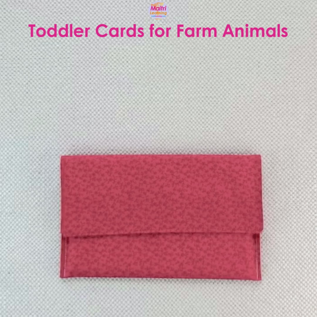 Farm Animal Toddler Cards