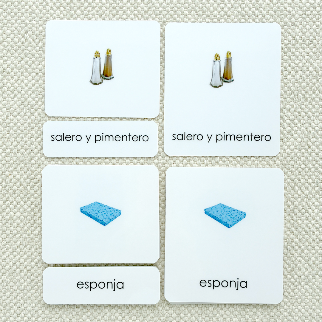 Spanish In the Kitchen 3-Part Cards