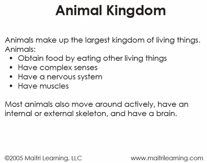 Plant/Animal Kingdom Sorting